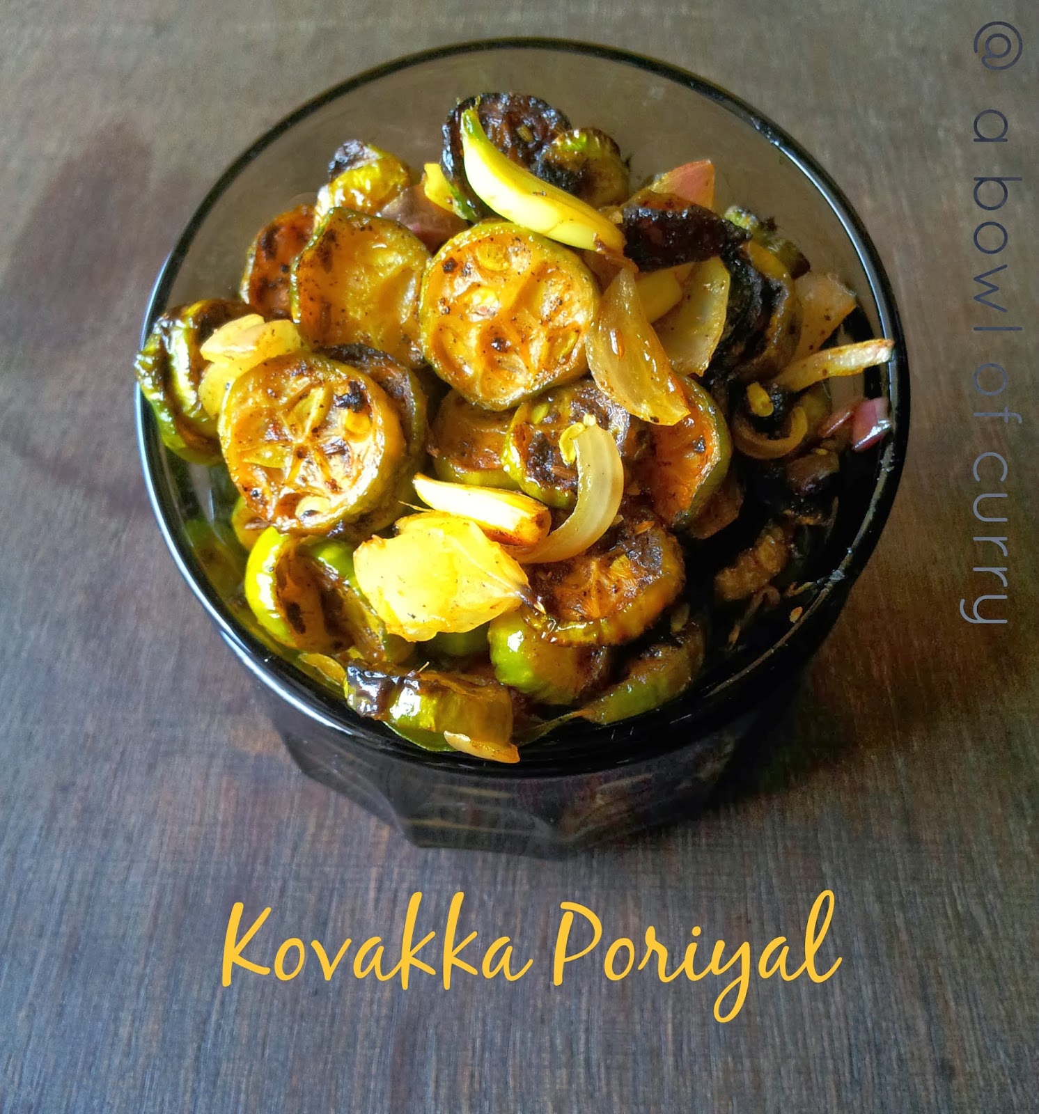 A Bowl Of Curry: Kovakka Pepper Poriyal /(Tindora/Ivy gourd)