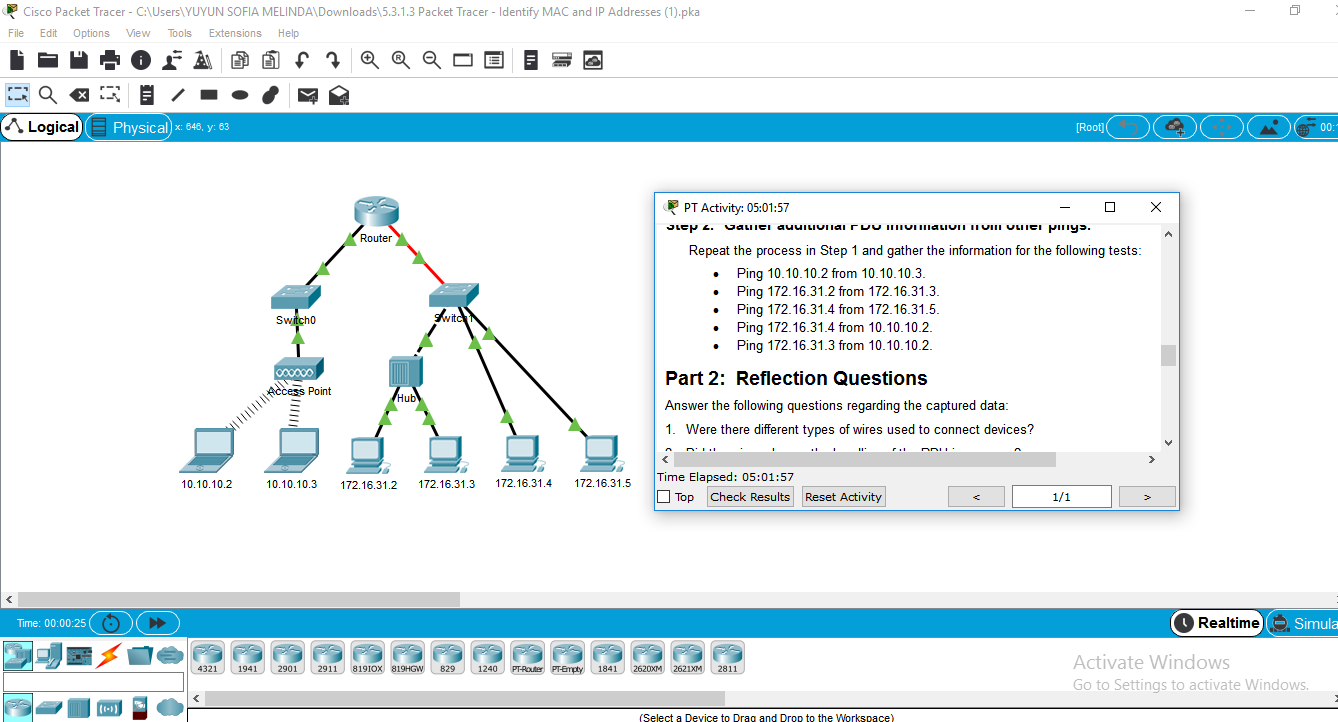 Latihan Cisco Packet Tracer