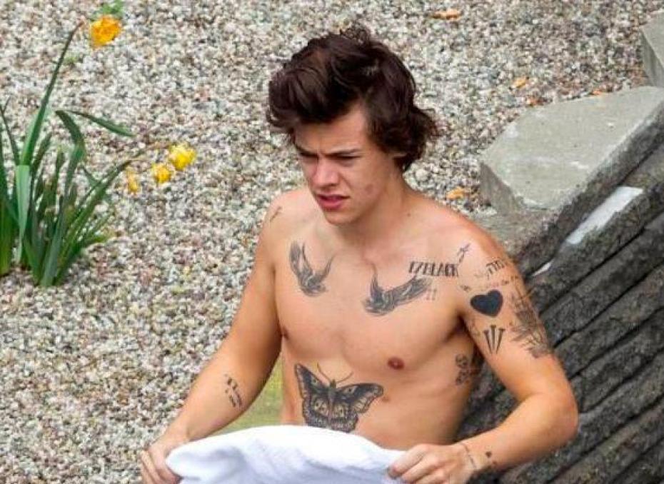 Harry Styles Sexy And Shirtless For A Workout News 4y