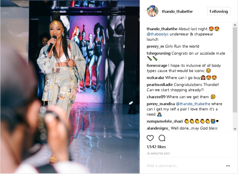 Pics Inside Thando Thabethe S Sexy Launch Of Her Lingerie Line