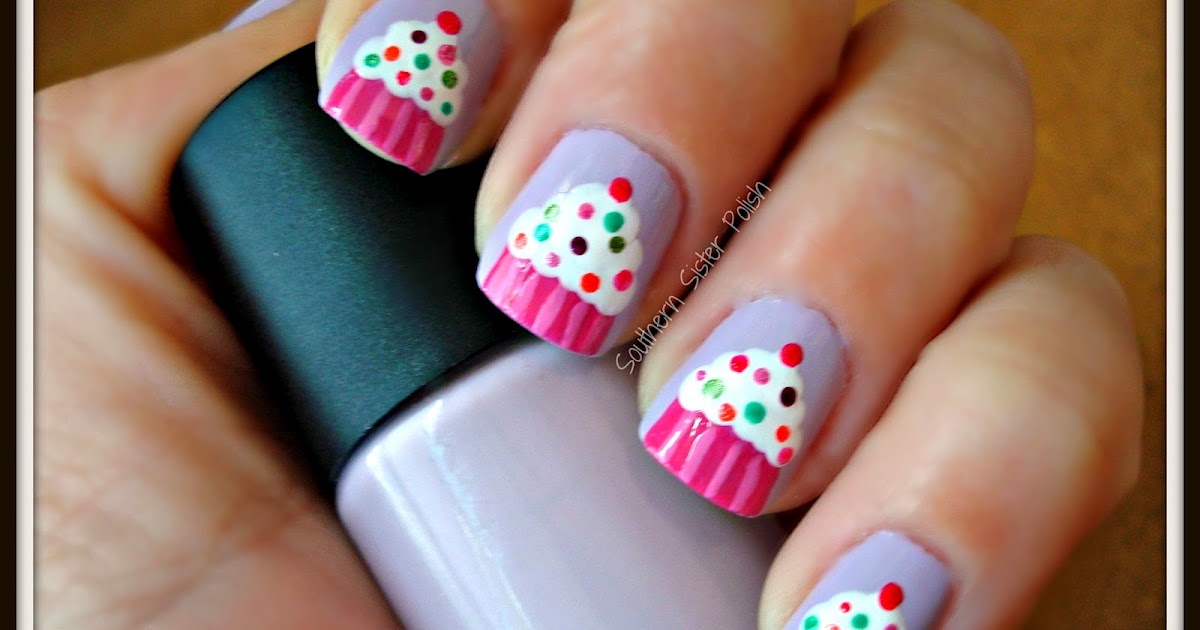 Southern Sister Polish: Nail Art Wednesday.... Birthday Cupcakes!!!