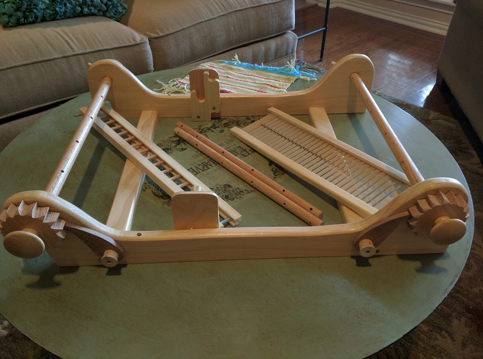 She's just a girl who creates... Handmade Rigid Heddle Loom