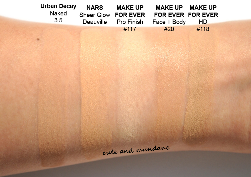 Cute and Mundane: MAKE UP FOR Pro Finish powder foundation review + swatches