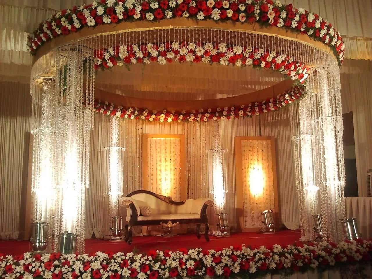Crystal Wedding Stage Decoration Ernakulam | Call 8943 906 399 ...