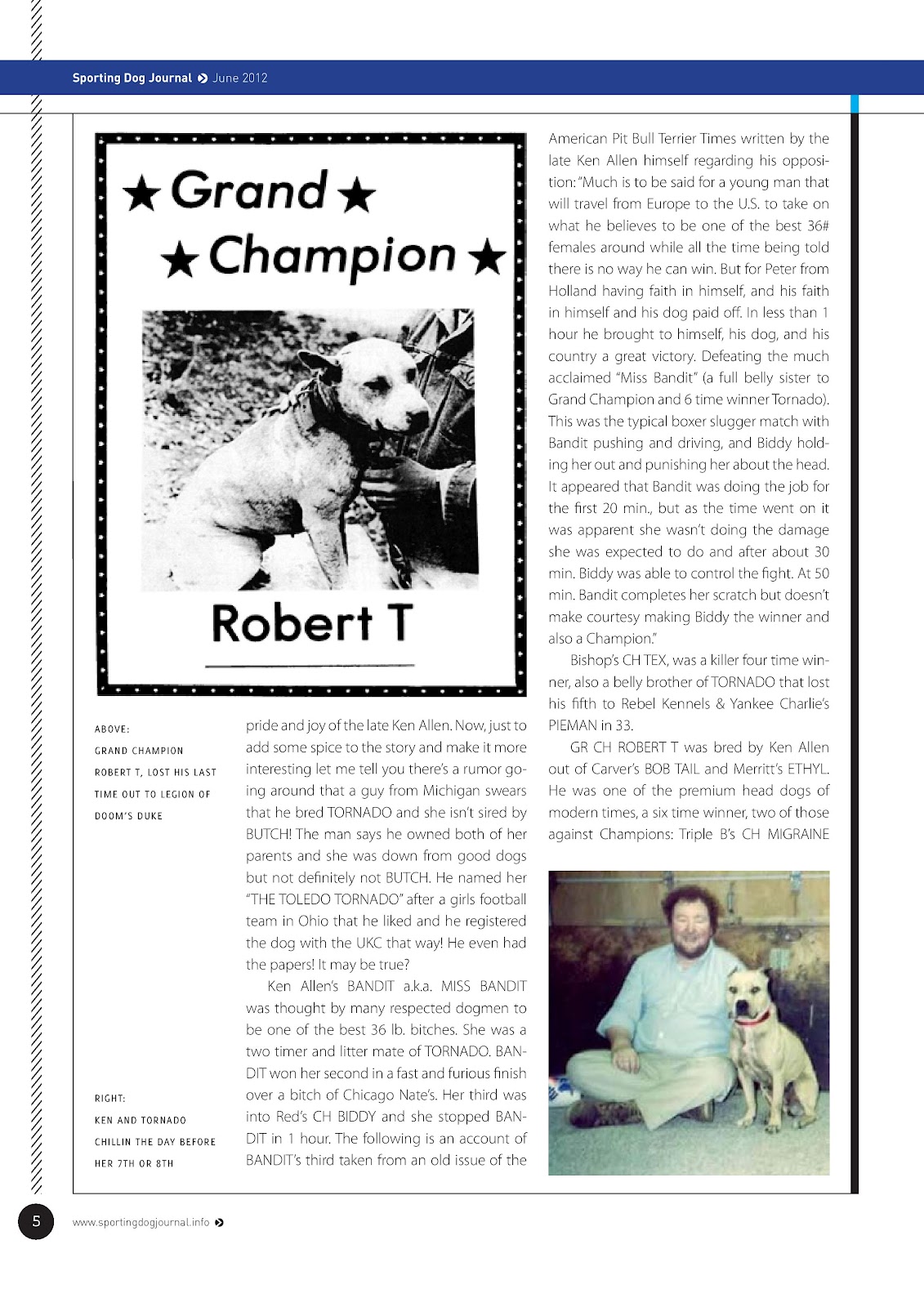 Game Dog World SPORTING DOG JOURNAL JUNE/2012
