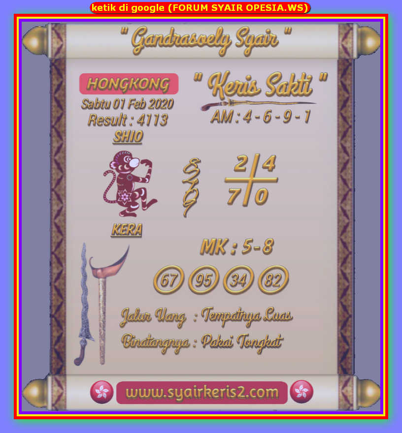 1 New Message Kode Syair Hongkong 1 Februari 2020 Forum Syair Togel Hongkong Singapura Sydney