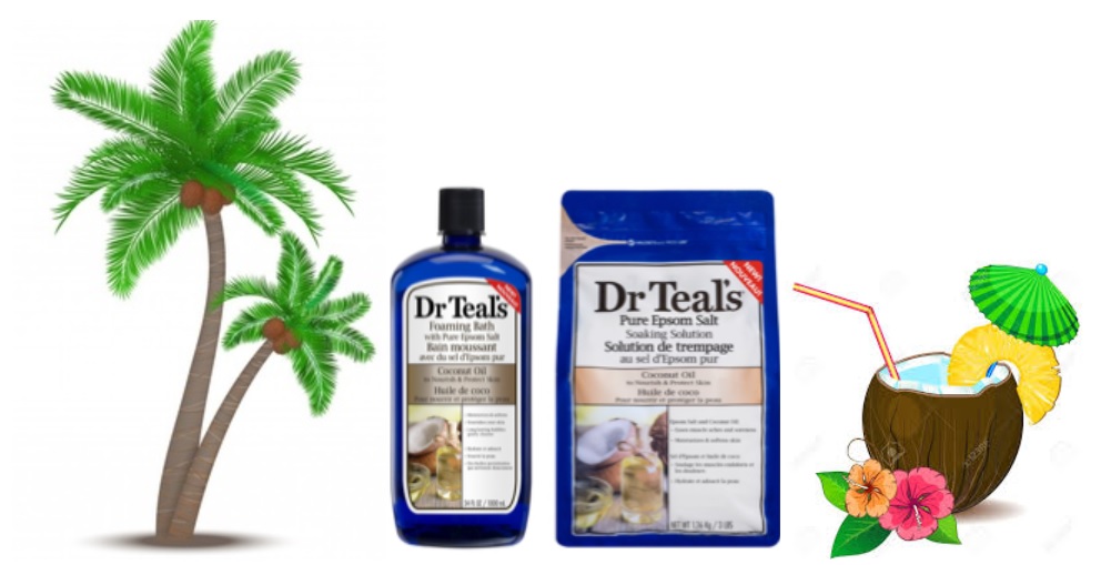 Dr Teal’s Coconut Oil Pure Epsom Salt Soaking Solution and Foaming Bath