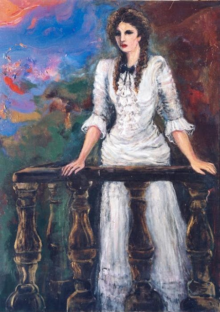 En el balcón, Elsa Núñez