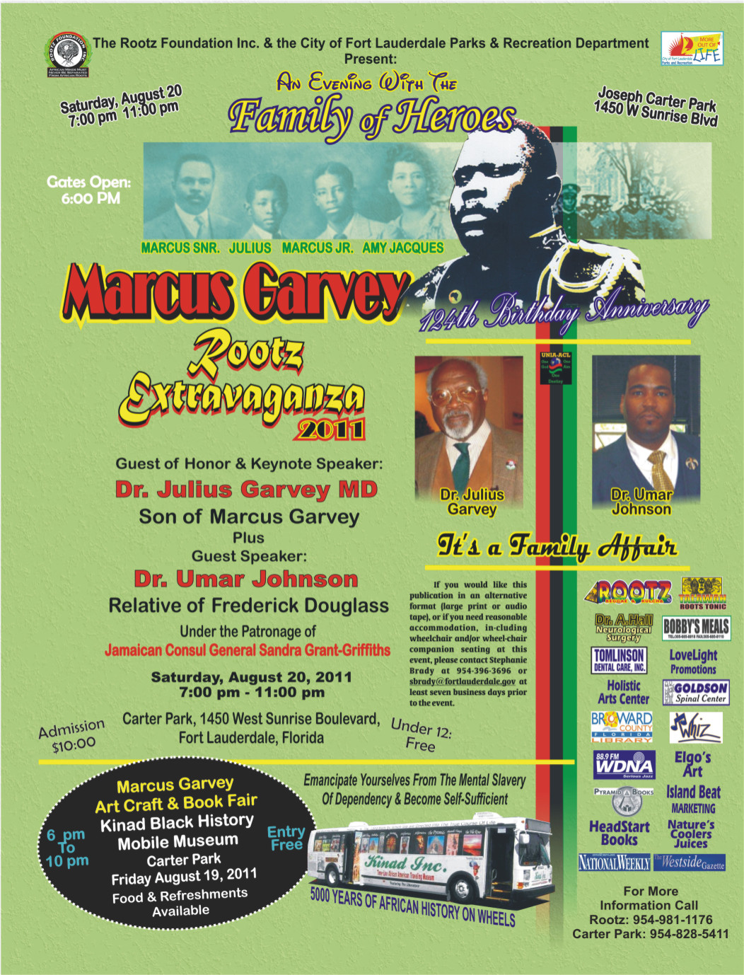 Geoffrey Philp 2011 Marcus Garvey Rootz Extravaganza A Family Affair