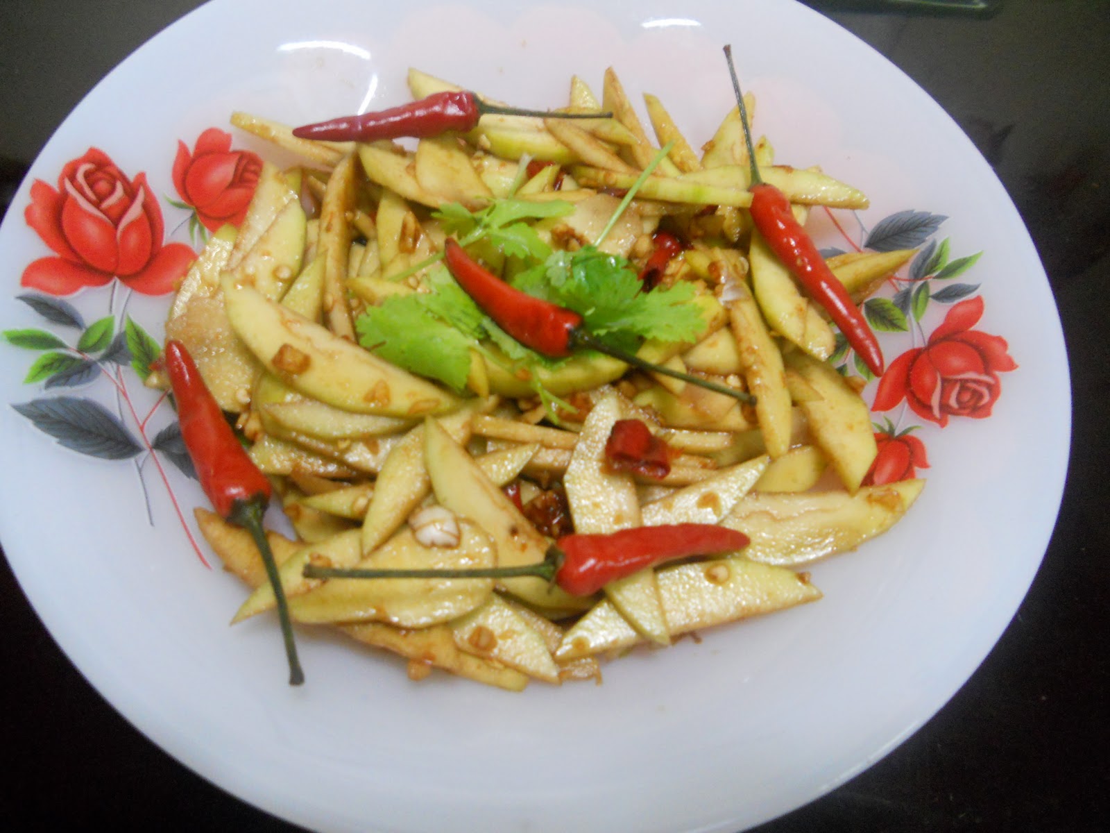 My Recipes MANGO IN SPICY SOY SAUCE