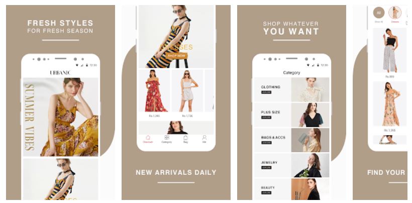 urbanic clothing website