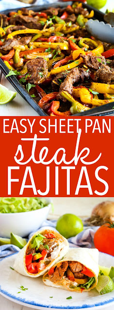 Easy Sheet Pan Steak Fajitas