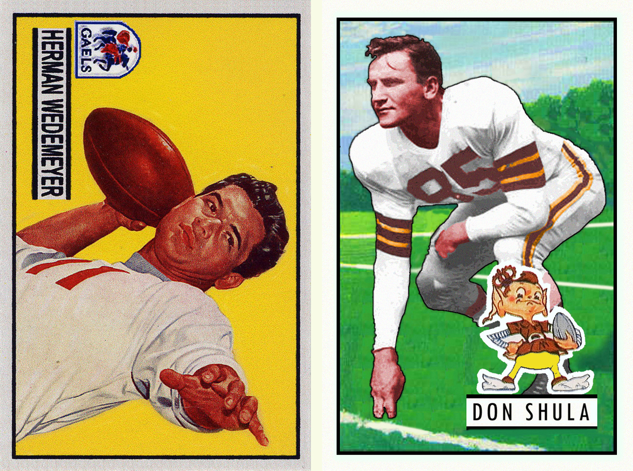 Bob Lemke's Blog: Checklist 1951-59 custom football cards