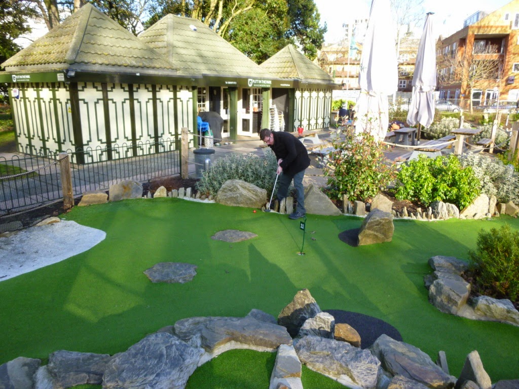 Putt in the Park Adventure Golf course in Wandsworth Park, London