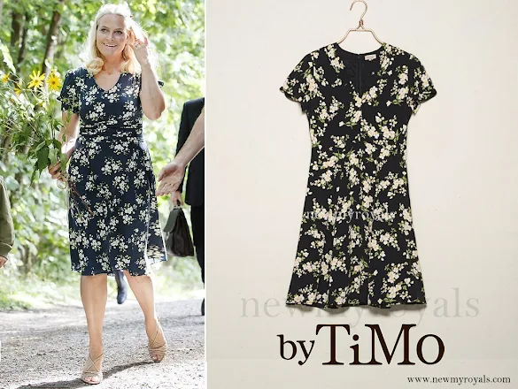 Crown Princess Mette-Marit wore BY TIMO Autumn 50's Dress