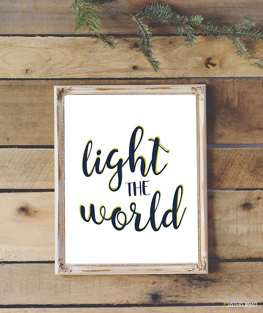 Free Christmas Printable #lighttheworld