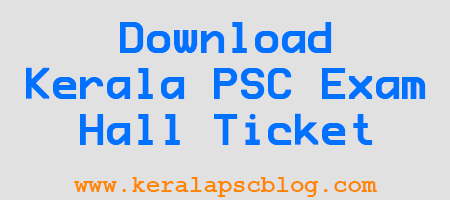 Kerala PSC Work Assistant Exam 24-01-2015 Hall Ticket