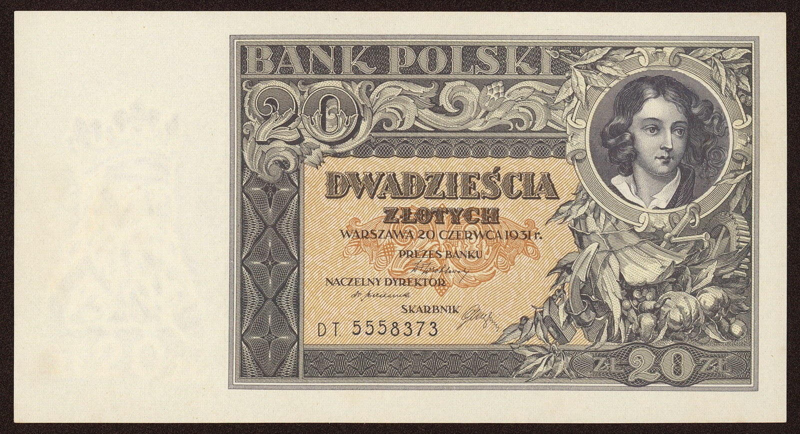 Poland 20 Zloty banknote 1931 Countess Emilia Plater|World Banknotes
