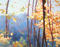 painting landscape acrylic beginners canvas paintings easy leaves beginner simple basic january paint acrylics autumn golden techniques quick abstract night