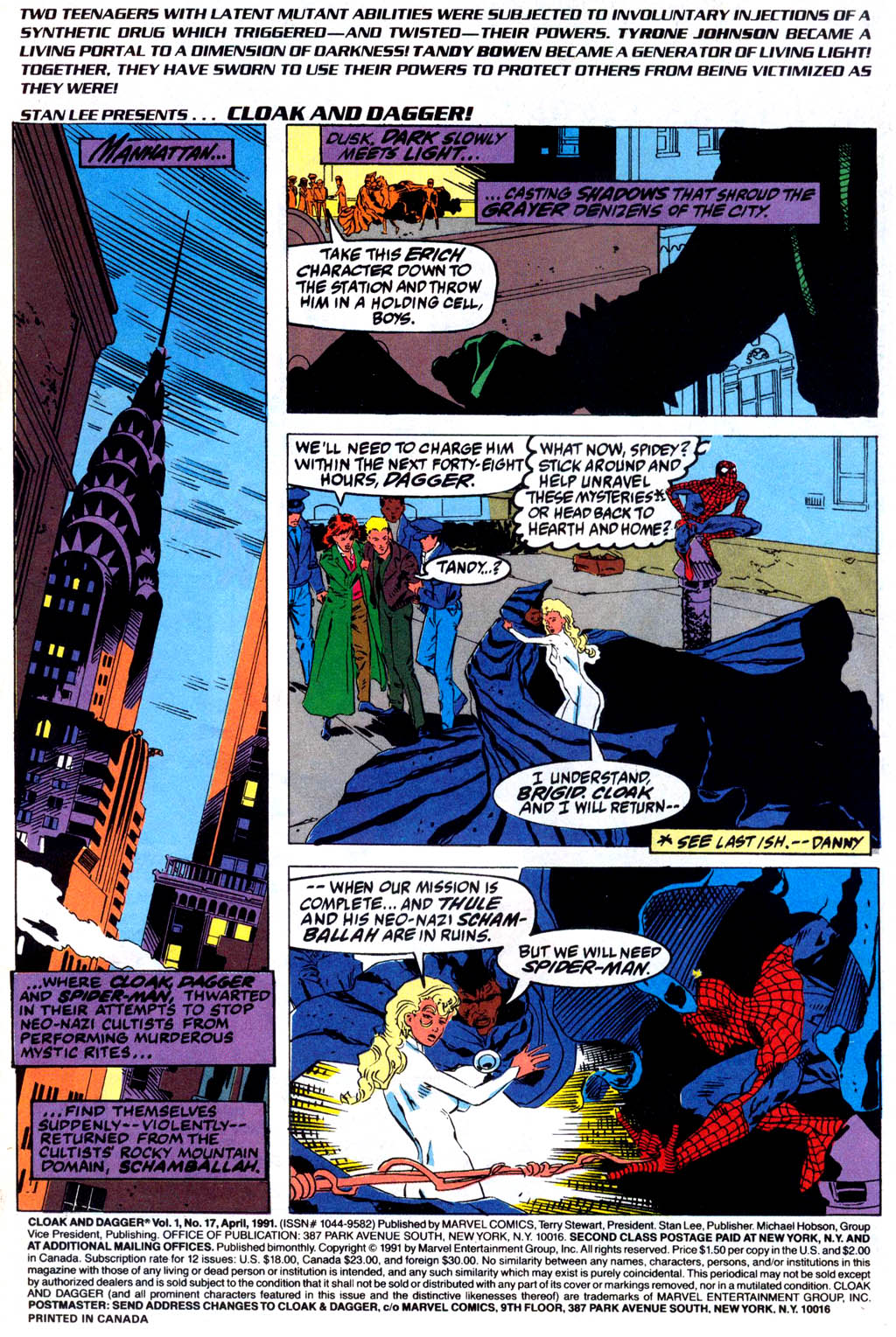 Read online Cloak and Dagger (1990) comic -  Issue #17 - 2