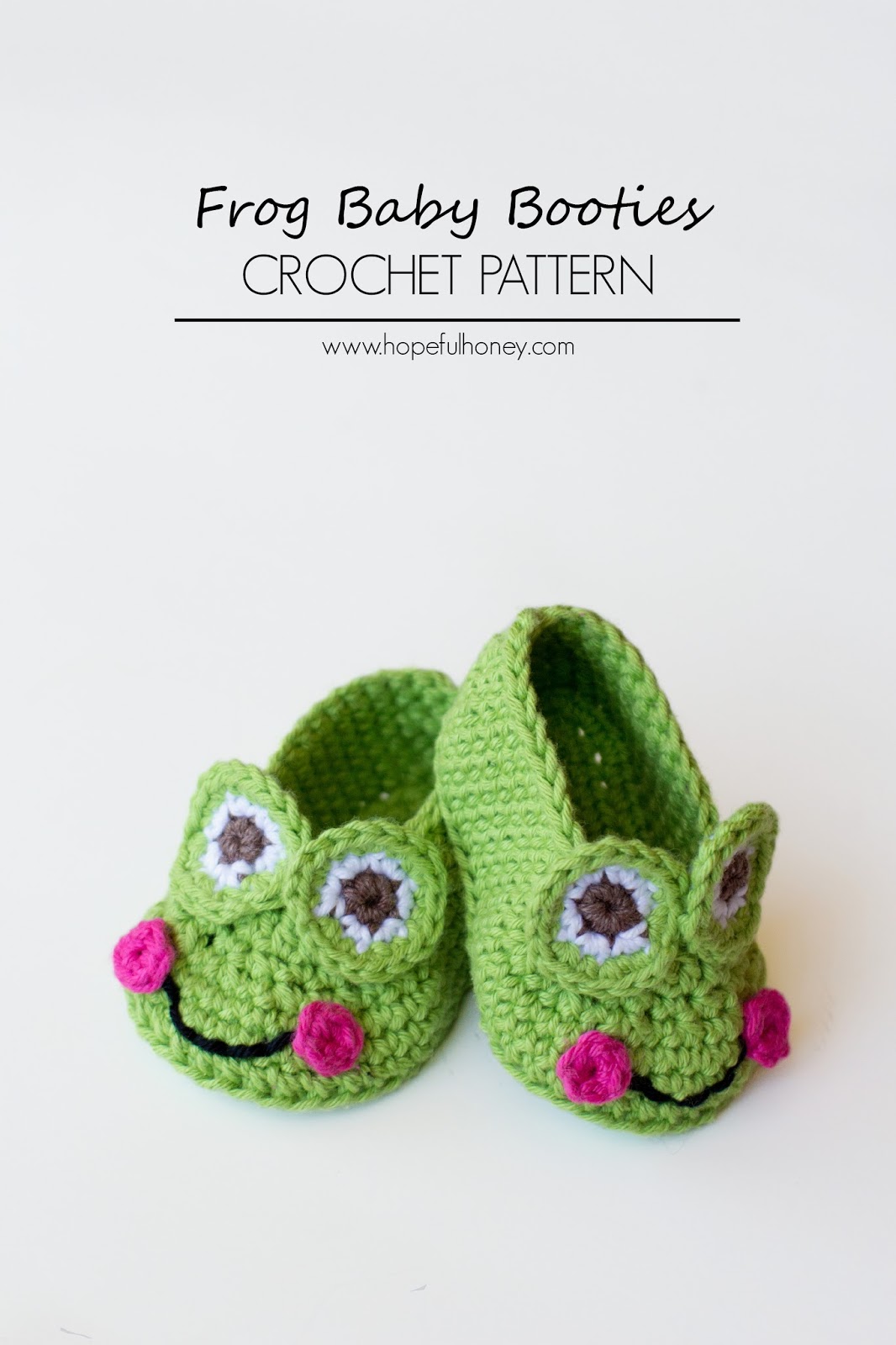 Hopeful Honey Craft, Crochet, Create: Frog Baby Booties ...
