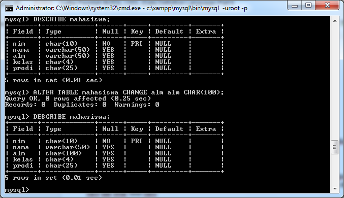 Catatan Instrumatika: Daftar Perintah MySQL | DDL (Data Definition ...