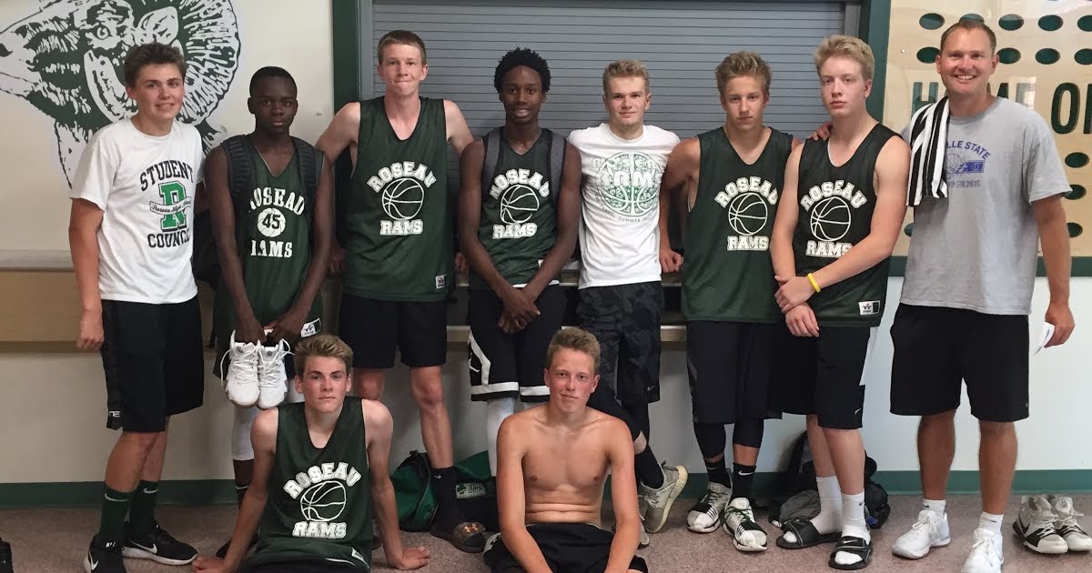 Roseau Rams Boys Basketball Boys Basketball Wraps up team camps with