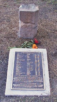 South Brisbane Cemetery plaque on the graves of executed prisoners