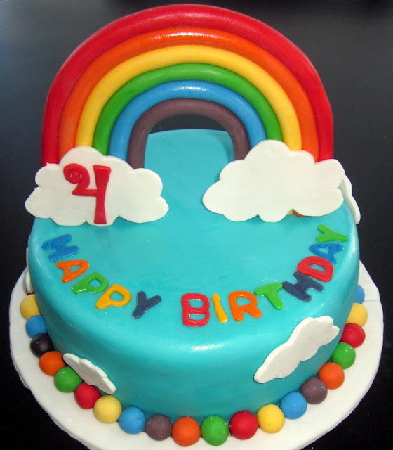 Darlin' Designs Rainbow Birthday Cake Darlin' Designs Rainbow Birthday Cake