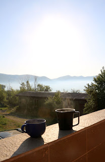 Cuppas on the balcony Cuppas on the balcony