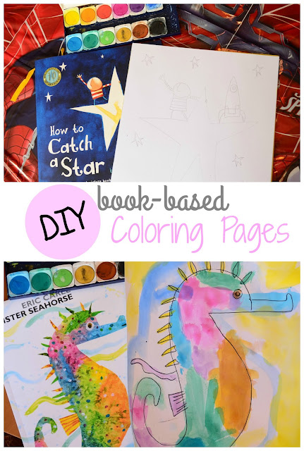 The Practical Mom: DIY Book based Colouring Pages (+Book Recommendations for 4 yr olds)