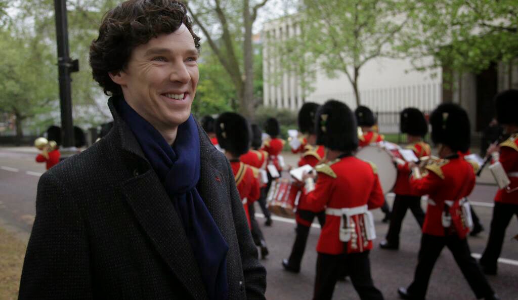 Benedict Cumberbatch as Sherlock Holmes in BBC Sherlock Season 3 Episode 2 The Sign of Three