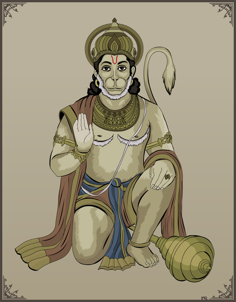 lord hanuman clipart - photo #28