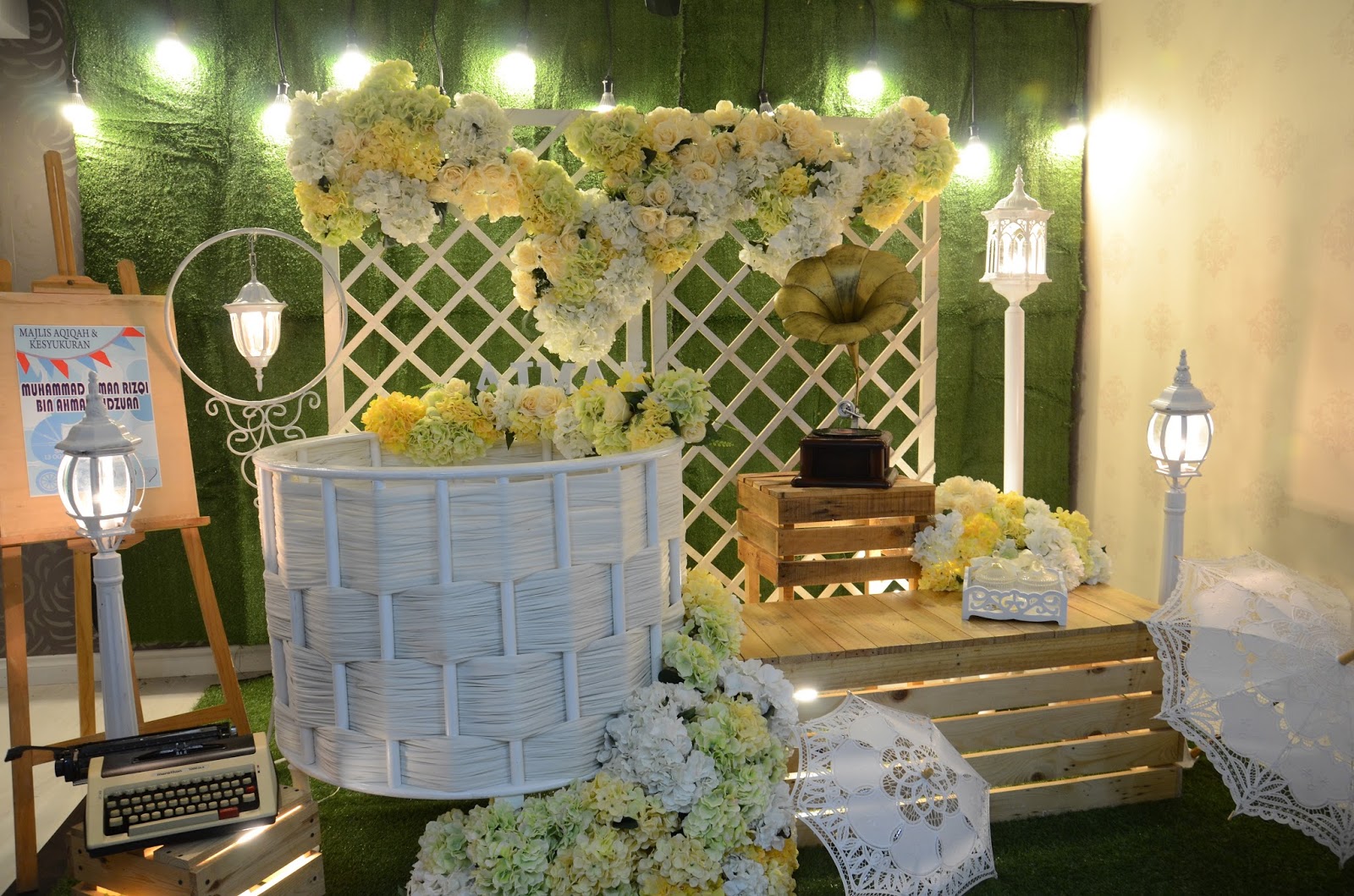 PELAMIN AQIQAH FOR BABY BOY GARDEN VINTAGE THEME