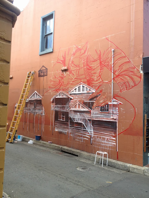 Street Art By Fintan Magee In Wollongong, Australia For THe Wonder Walls Urban Art Festival. 2