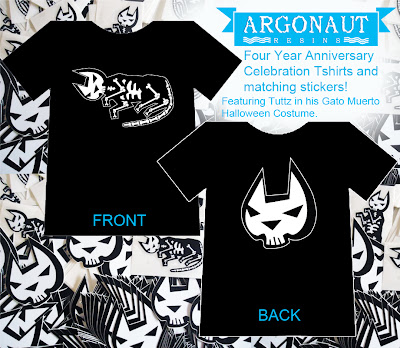 New York Comic-Con 2012 Exclusive Argonaut Resins 4th Anniversary “Gato Muerto” T-Shirt