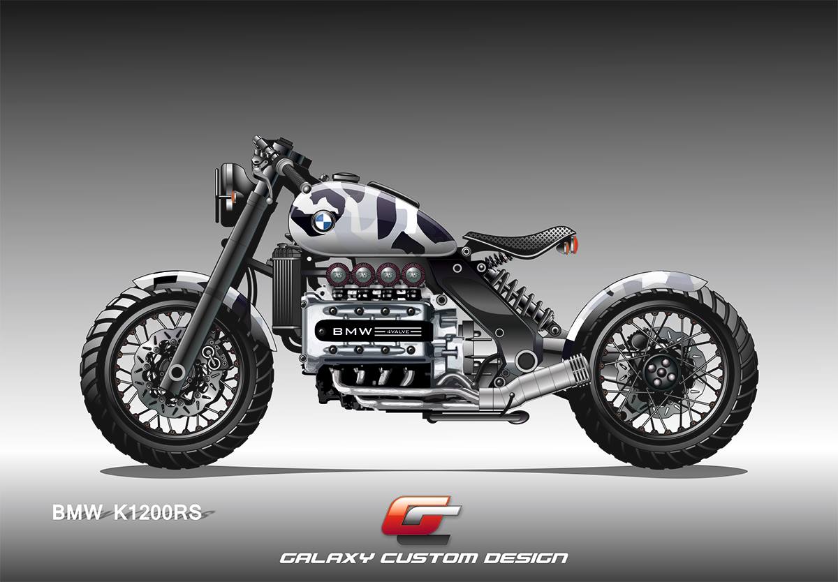 Motorcycle Modification BMW K 1200 RS By Galaxy Custom
