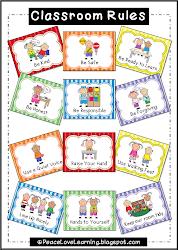 rules classroom preschool kindergarten posters expectations poster clipart class rule adorable really illustrate learning caboose peace behavior toddler peacelovelearning july