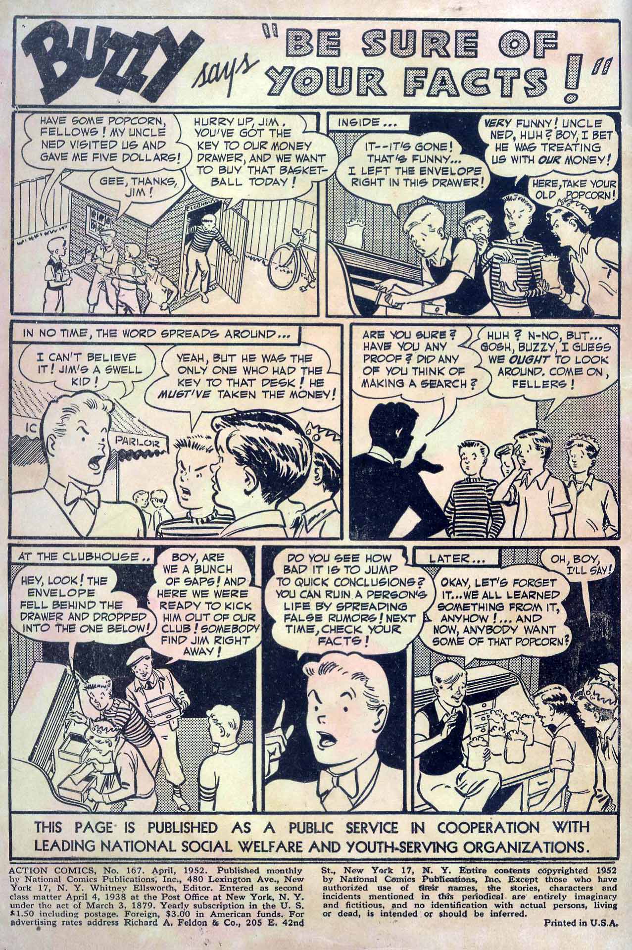 Action Comics (1938) 167 Page 1