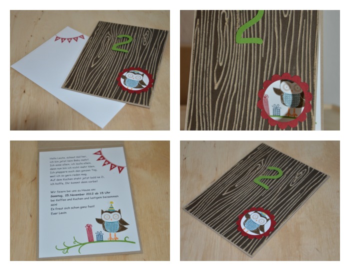 einfach wunderbar Einladungskarte zum 2. Geburtstag