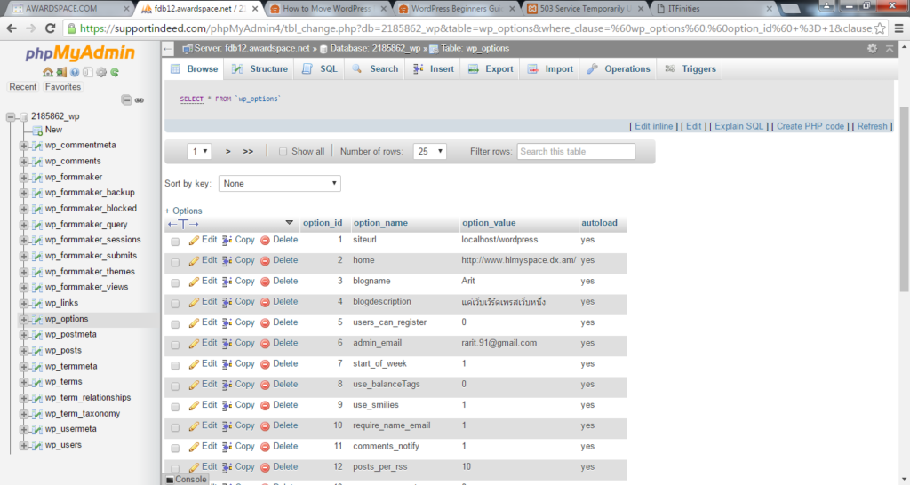 ITFinities.Com: แก้ปัญหา Login เข้า admin ของ wordpress แล้วไป localhost