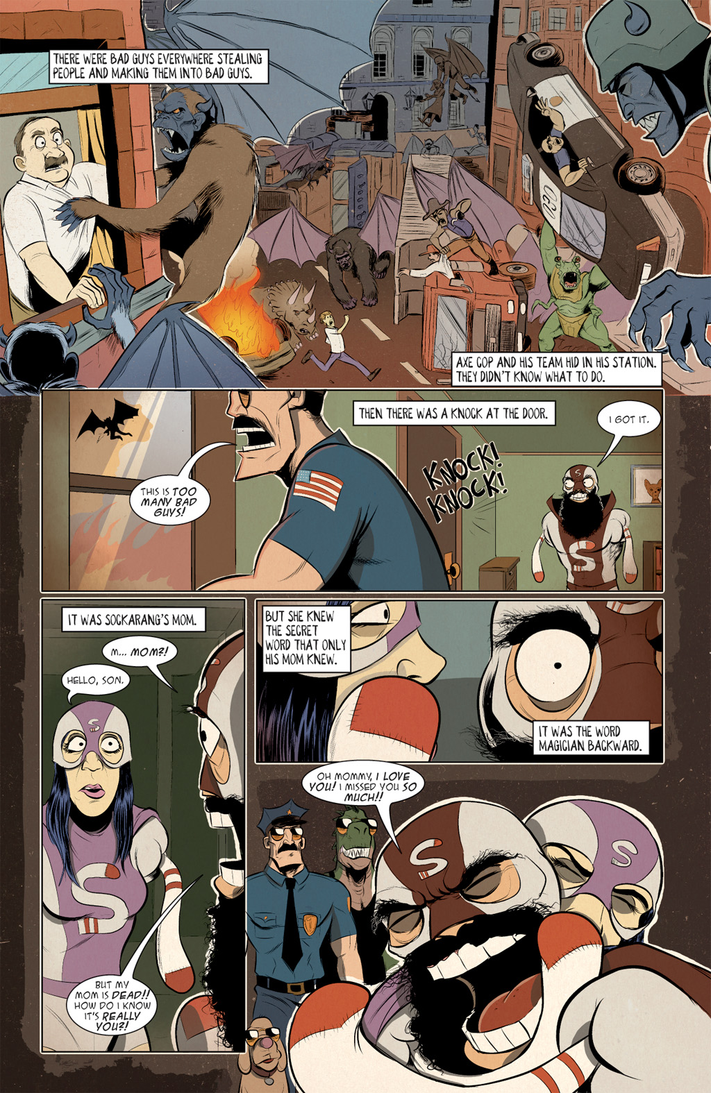 Read online Axe Cop: Bad Guy Earth comic -  Issue #2 - 16