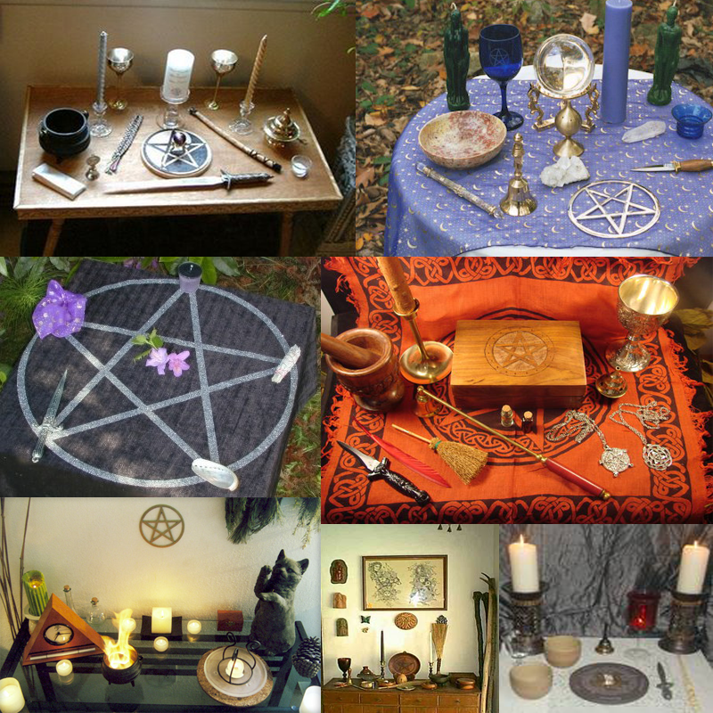 Wiccan Altar Layout Wiccan Altar Layout