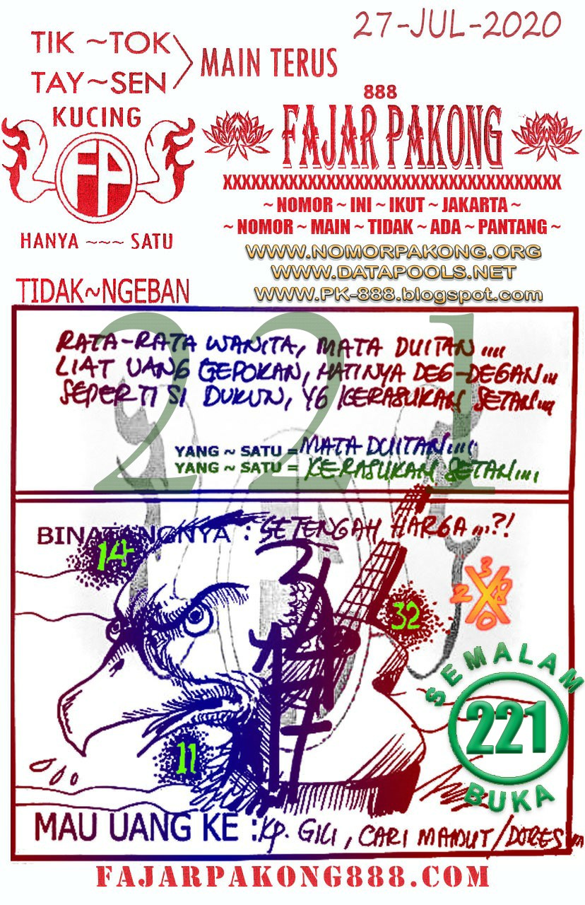 Forum Prediksi Syair Hk 27 Juli 2020 Hari Ini Pangkalantoto