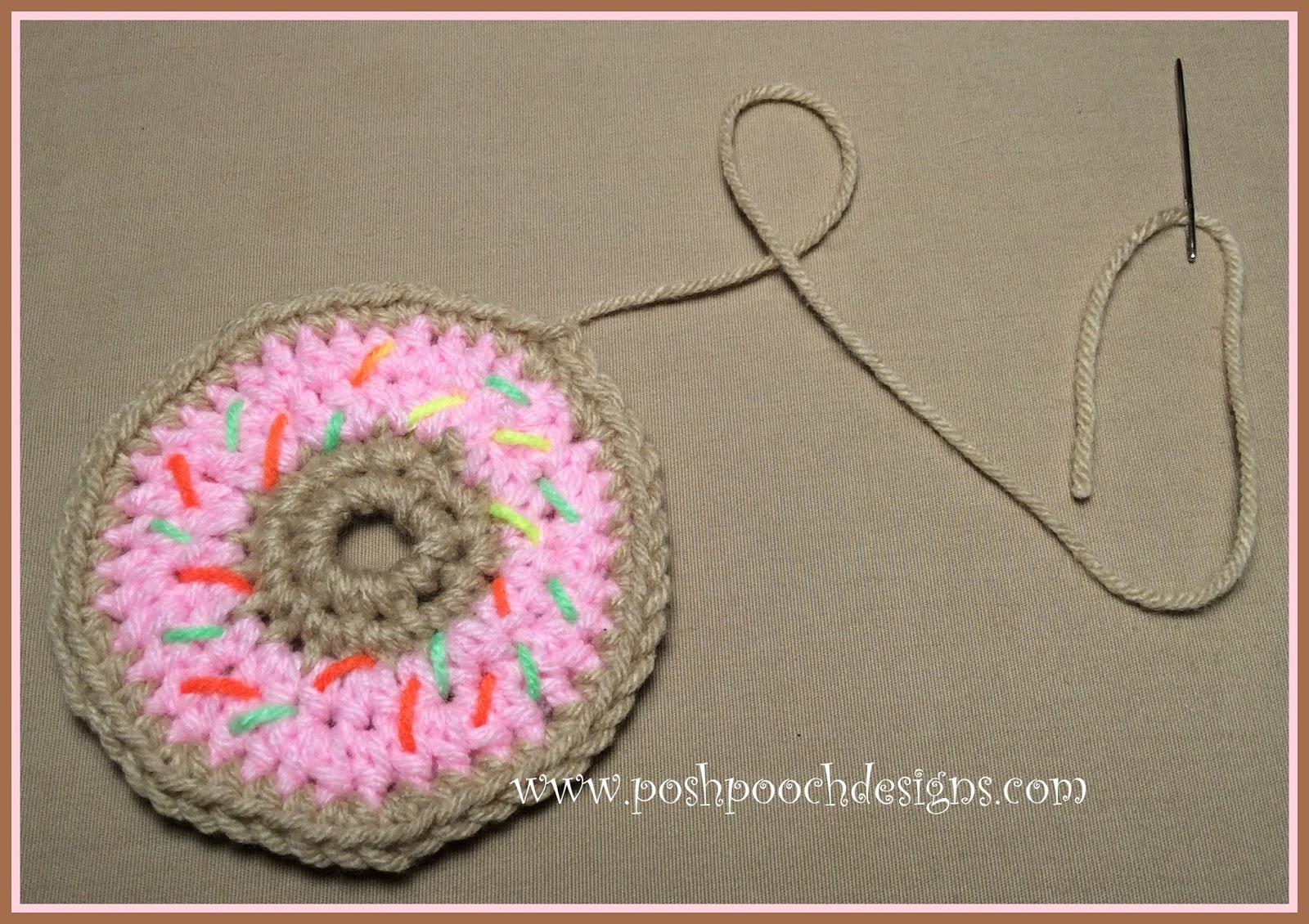 Posh Pooch Designs Sprinkle Donut Scarf Crochet Pattern Posh Pooch