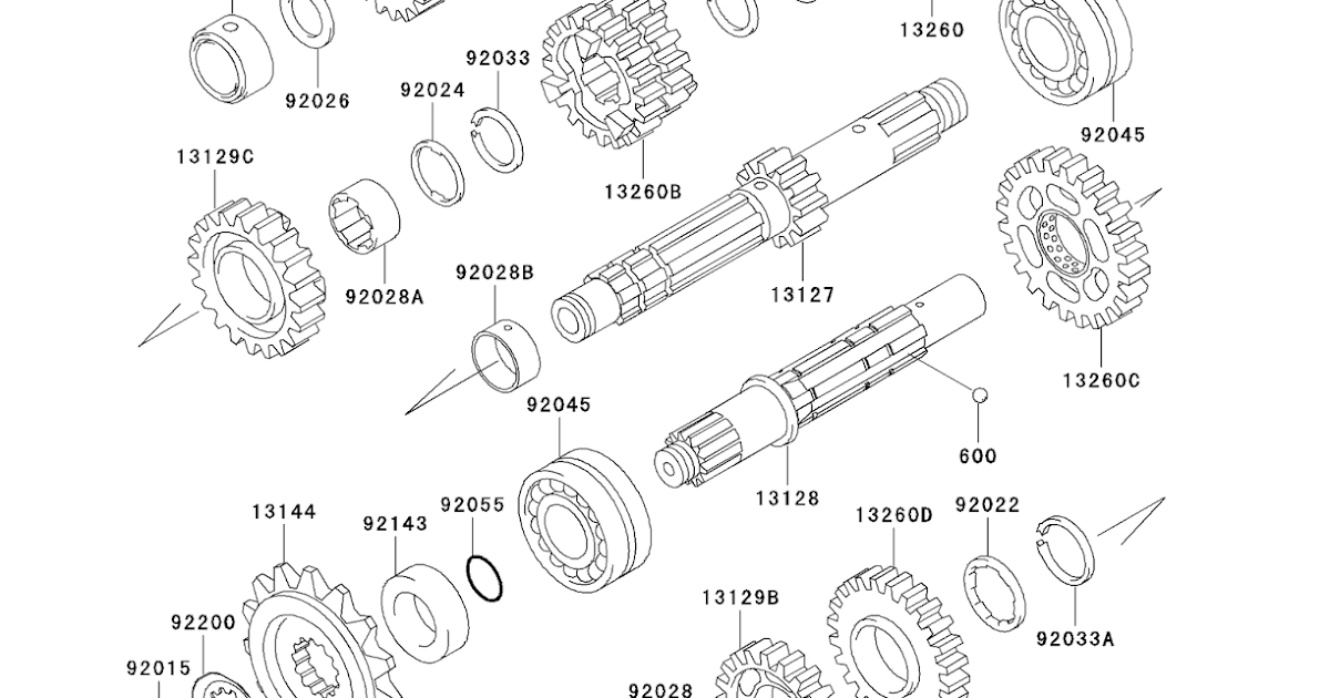 Kawasaki ER5 Part Diagrams Transmission
