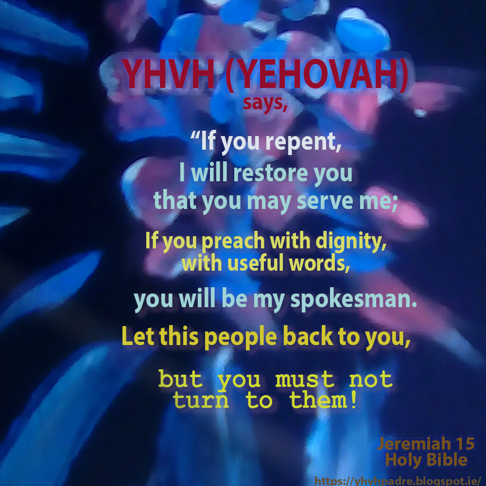 The Word Of Yhvh Yehovah Almighty