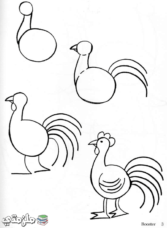 كتاب تعلم رسم الحيوانات للاطفال ملزمتي