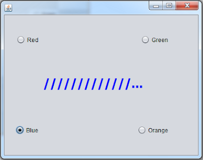 using jradiobutton in java
