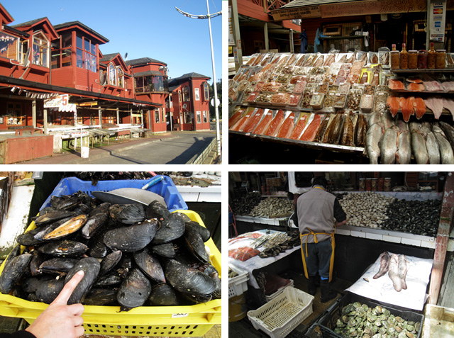 Mercado de pescado en Puerto Montt